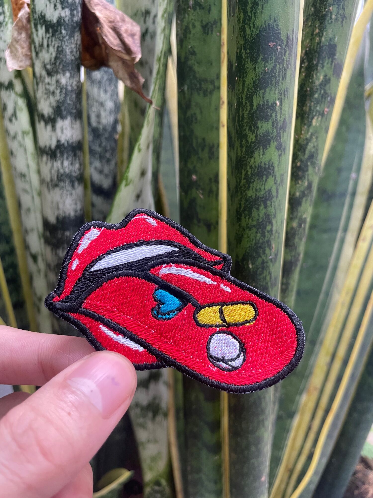 Sticker vải thêu Rolling Stone, Patch thêu vải dán ủi quần áo Rolling Stone, ACDC, patch thêu phong cách rock