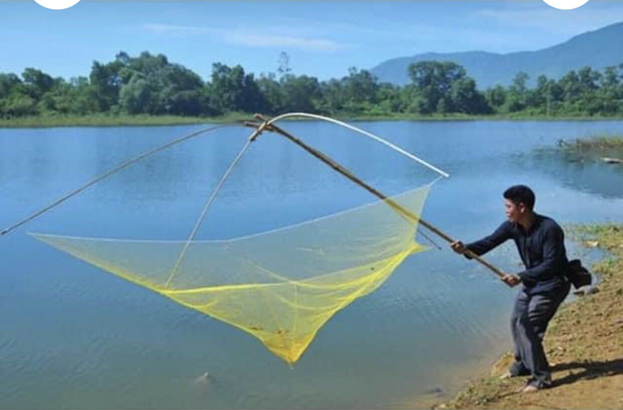 vó bắt cá ,vó đánh bắt cá ( Mắt lưới 1,8 cm )