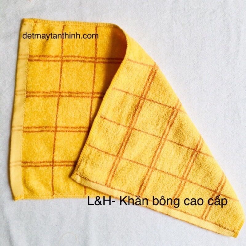 Khăn mặt kẻ ô loại đẹp.kt 30x50 chất cotton