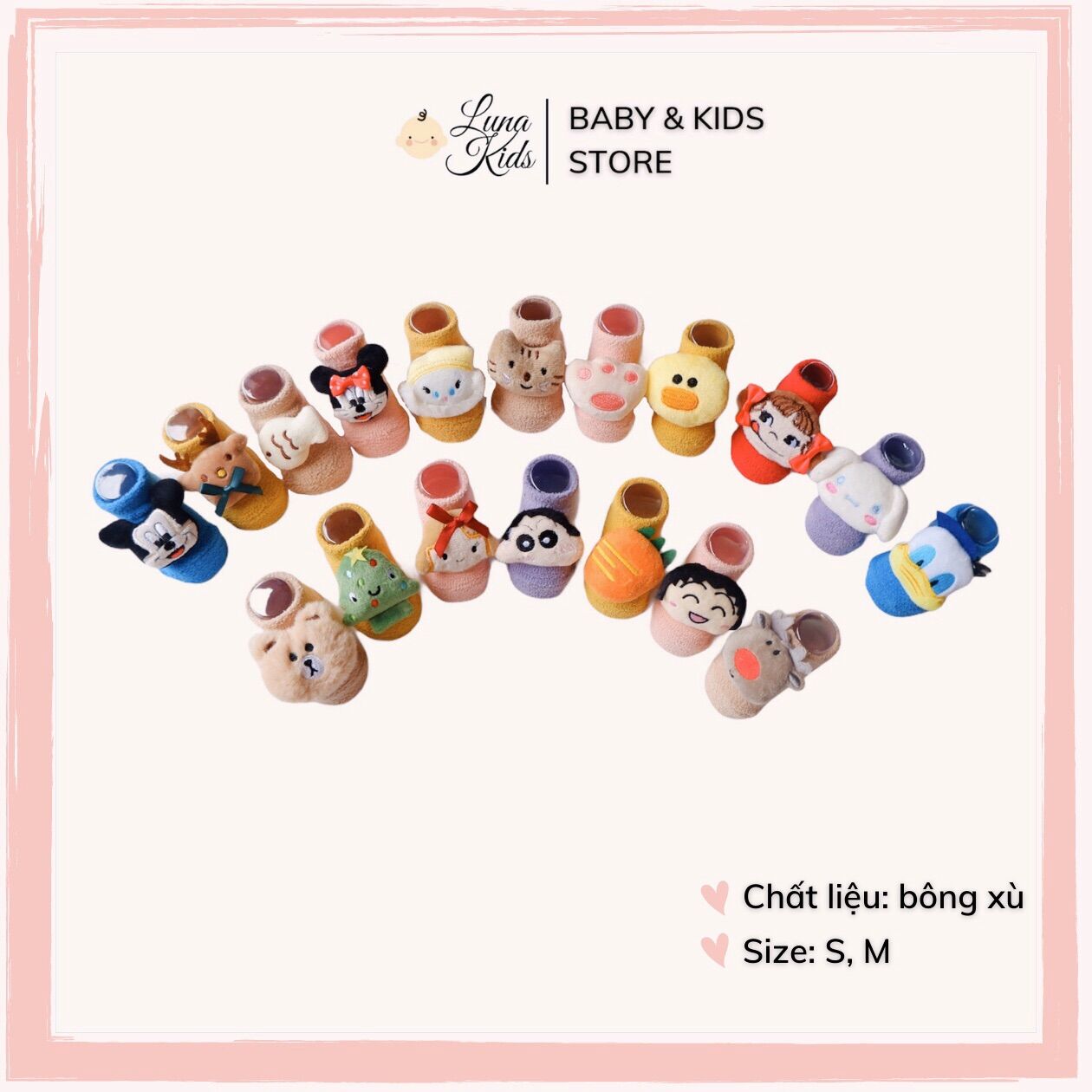Tất vớ hình thú cho bé, bé trai, bé gái, trẻ sơ sinh (Ảnh thật) ( Socks for babies, girls, boys)