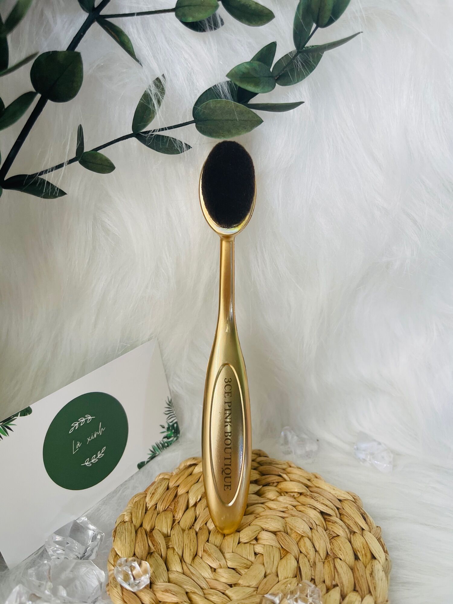 Cọ tán kem nền 3CE Pink foundation Brush