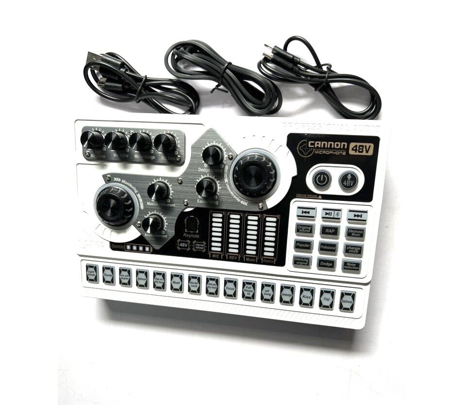 Sound card x5 card âm thanh phát sóng trực tiếp mới với nguồn điện 48V tích hợp