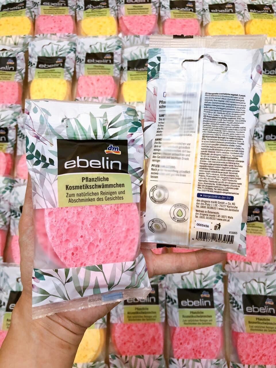 Miếng bọt biển rửa mặt ebelin Đức