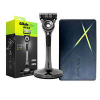 Gillette | Dao Cạo Râu Gillette Labs Razor Aurora Series Flexdisc 5 Lớp Thép Không Gỉ Dành Cho Nam Giới Kèm Giá Đỡ Và Dụng Cụ Chăm Sóc Râu