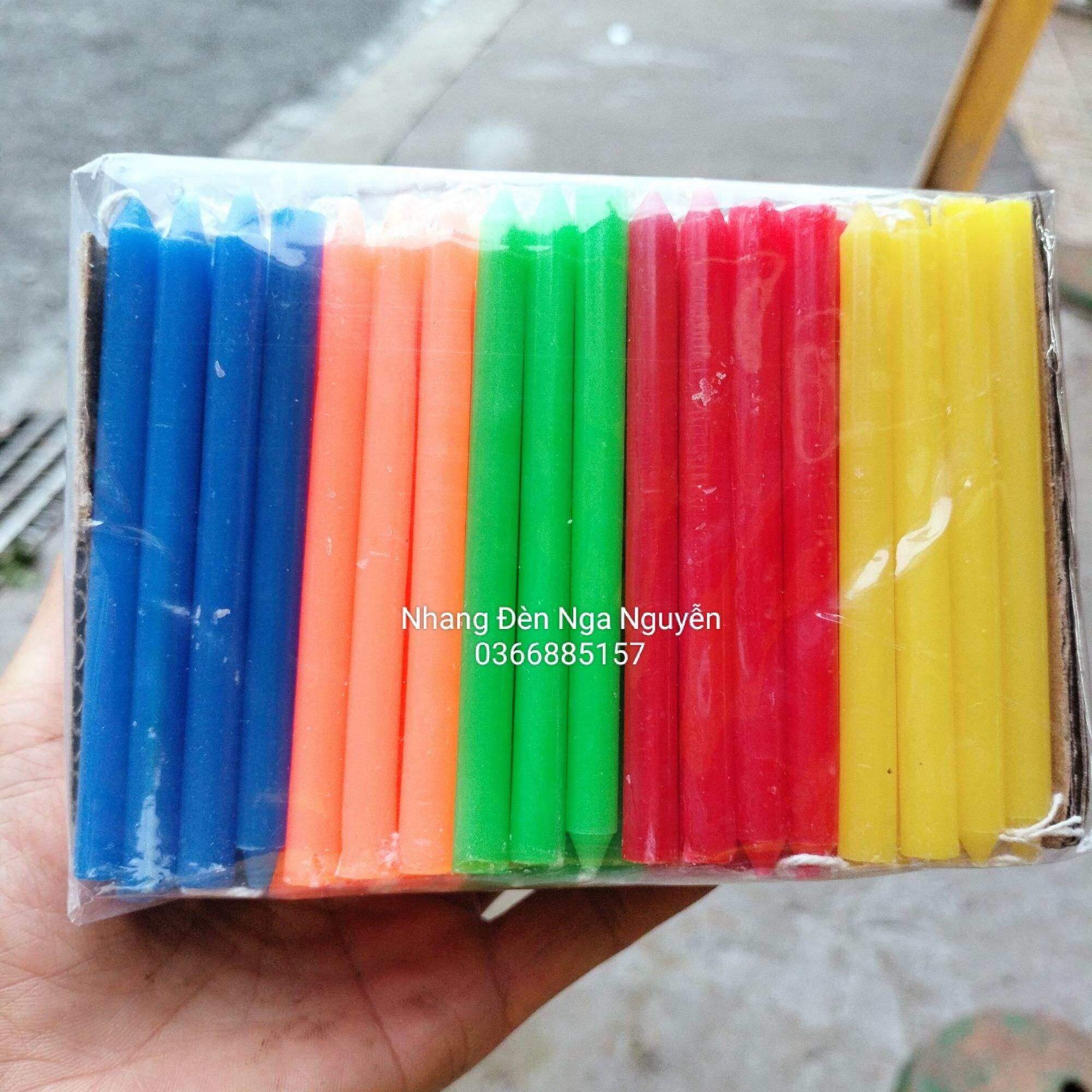 Đèn cầy Trung Thu nhiều màu/Nến thắp lồng đèn Trung Thu (0,5 kg)