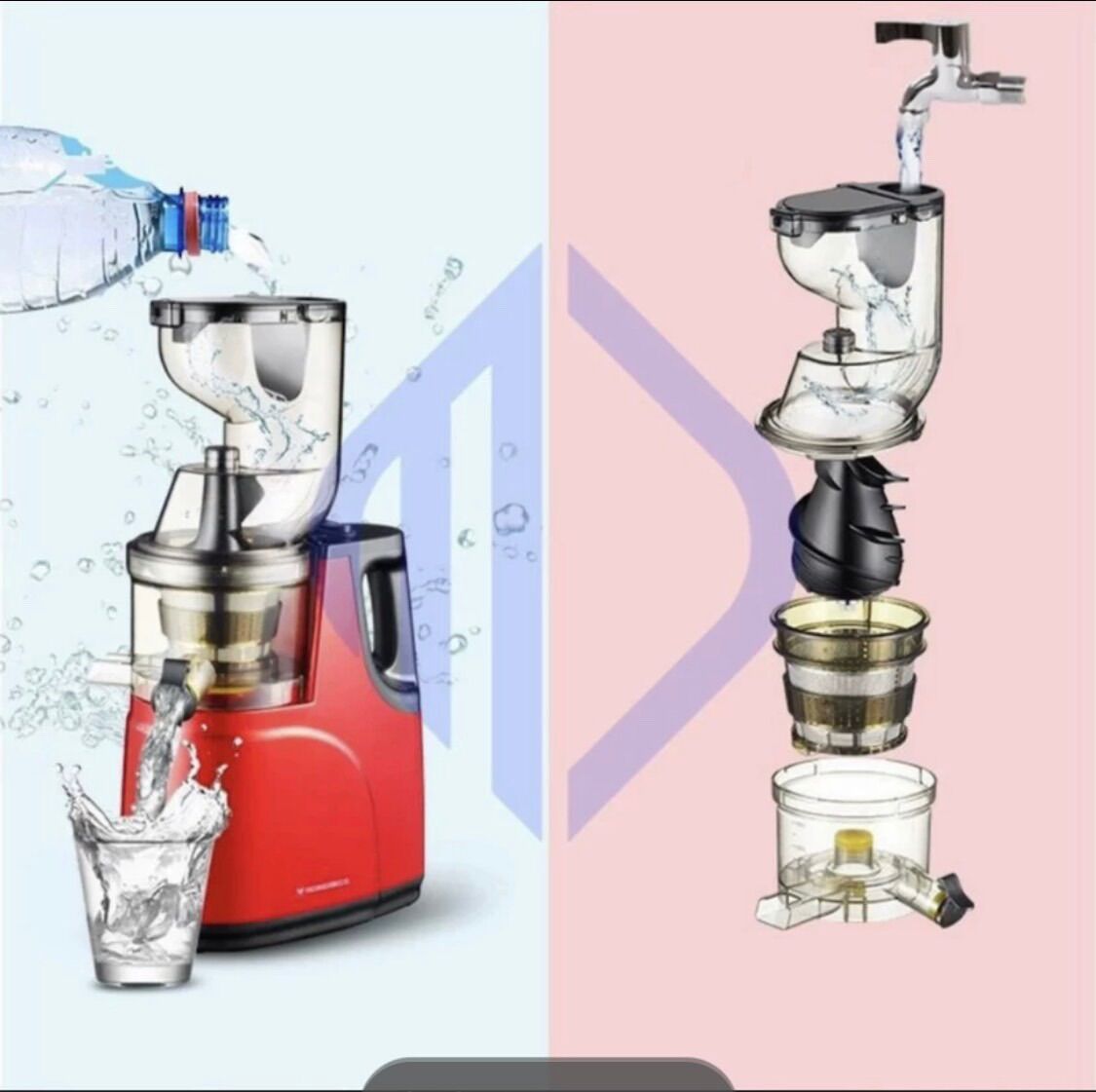 Phụ kiện máy ép chậm chính hãng nineshield kb - f10b, kb -f8 lưới lọc bã, ca 2 vòi, phễu, củ xoắn