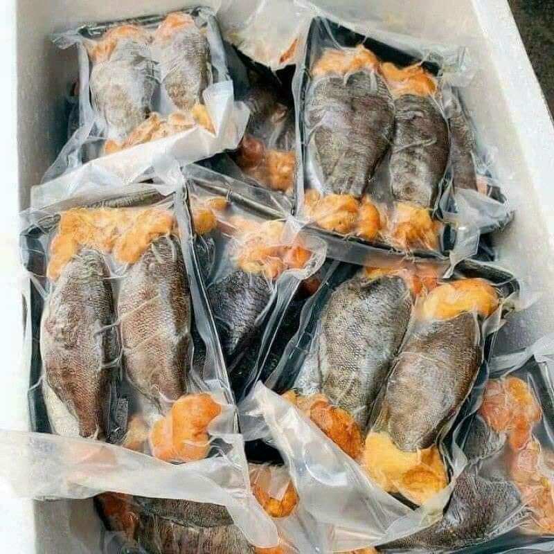 cá sặc trứng kho tiêu hộp 500g