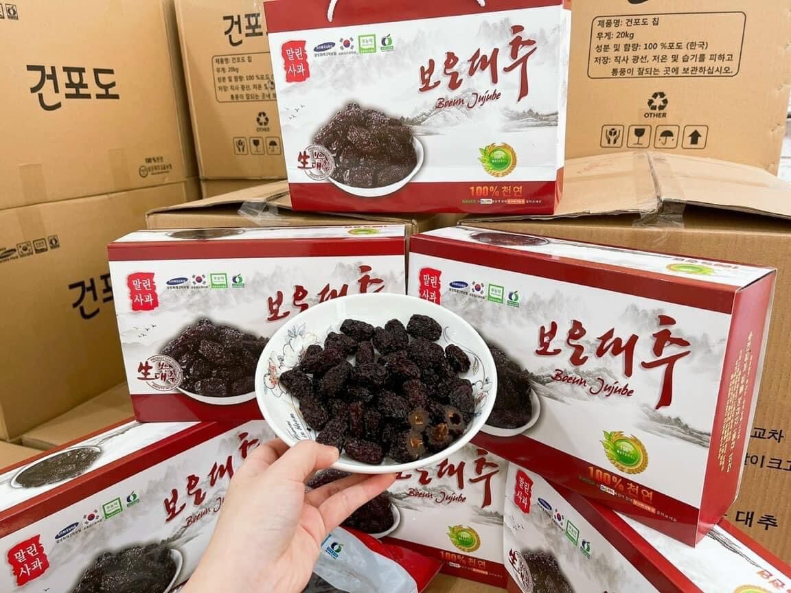Mứt táo đen Hàn quốc - hộp 1kg