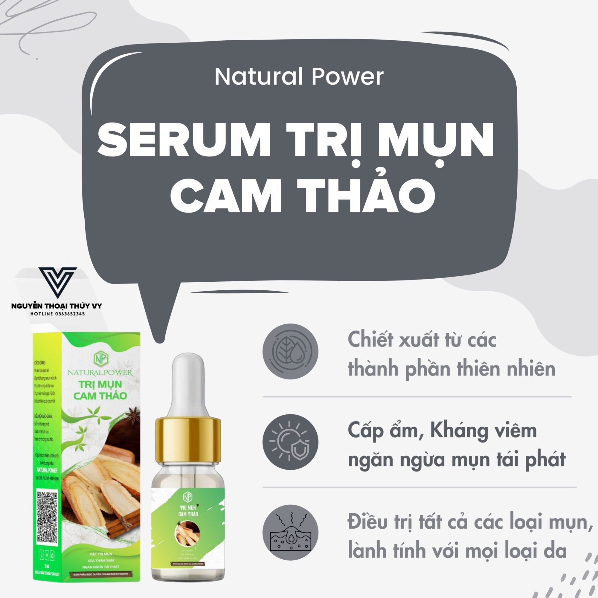[HCM]Serum Sạch Mụn Cam Thảo