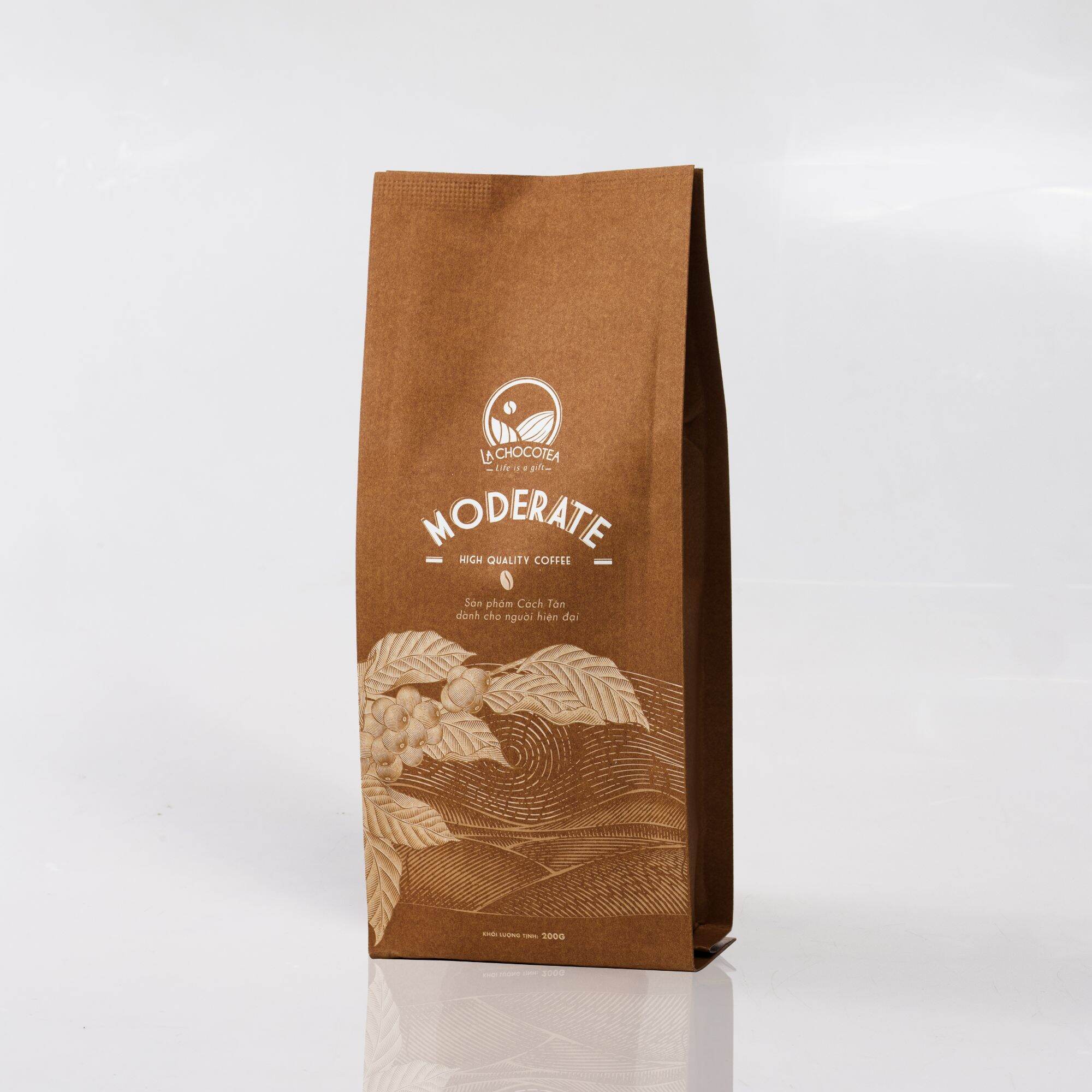 La Chocotea Cà Phê Moderate túi giấy 200g