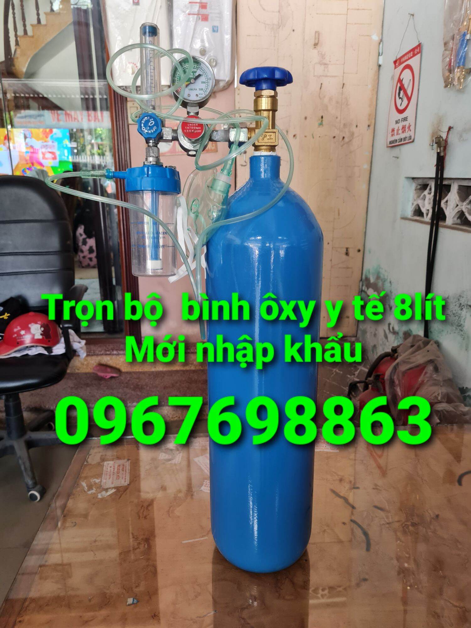bình ôxy y tế 8lít giao ngay tại Sài Gòn