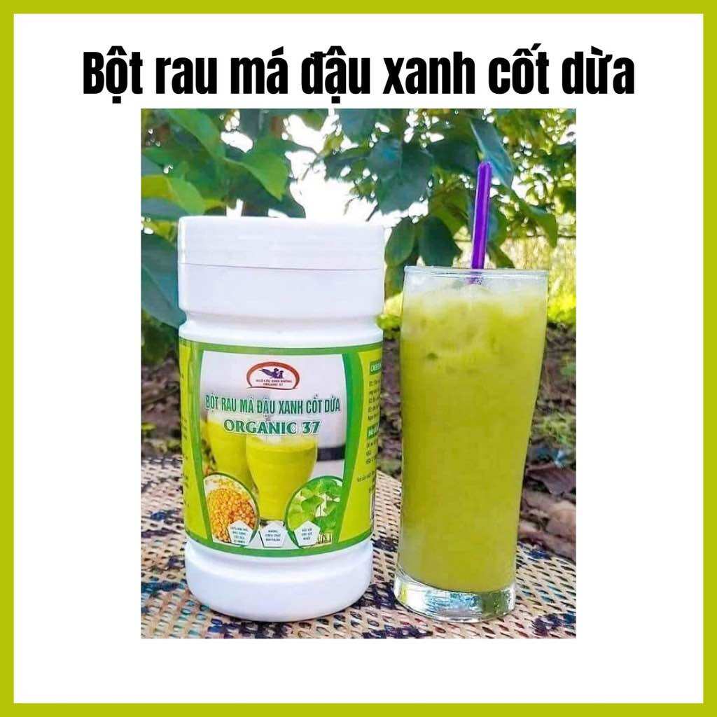 Bột đậu xanh rau má cốt dừa hộp 500g