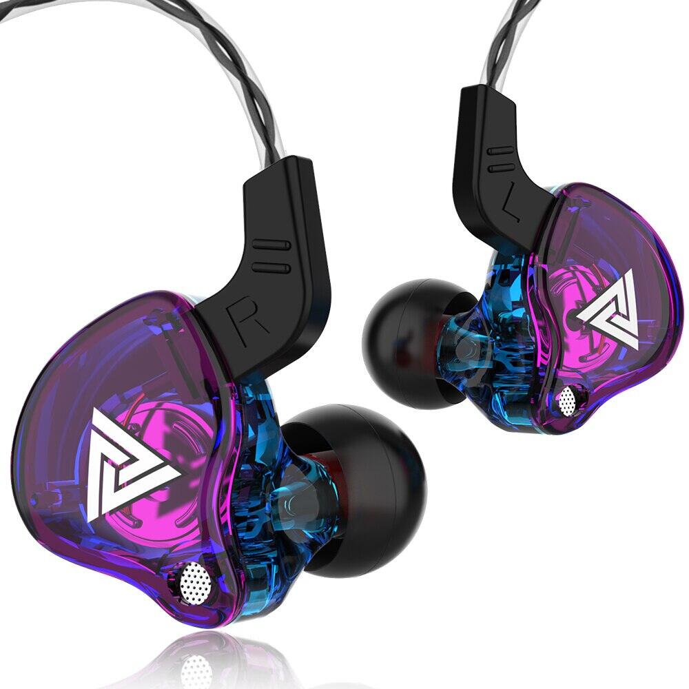 Qkz ak6 tai nghe in-ear có mic stereo hifi loa siêu trầm tai nghe thể thao màn hình tai nghe nhét tai 6 dynamic driver đơn vị nhựa tai nghe nhét tai không dây