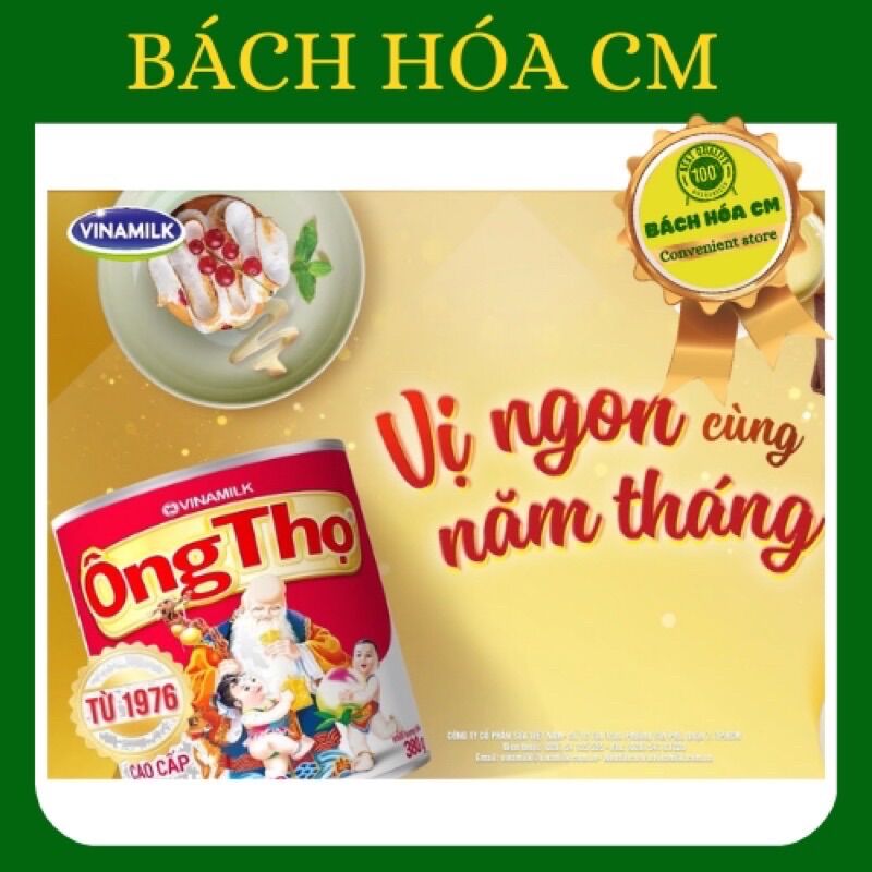 Sữa Đặc Ông Thọ Có Đường Nhãn Đỏ Lon 380g