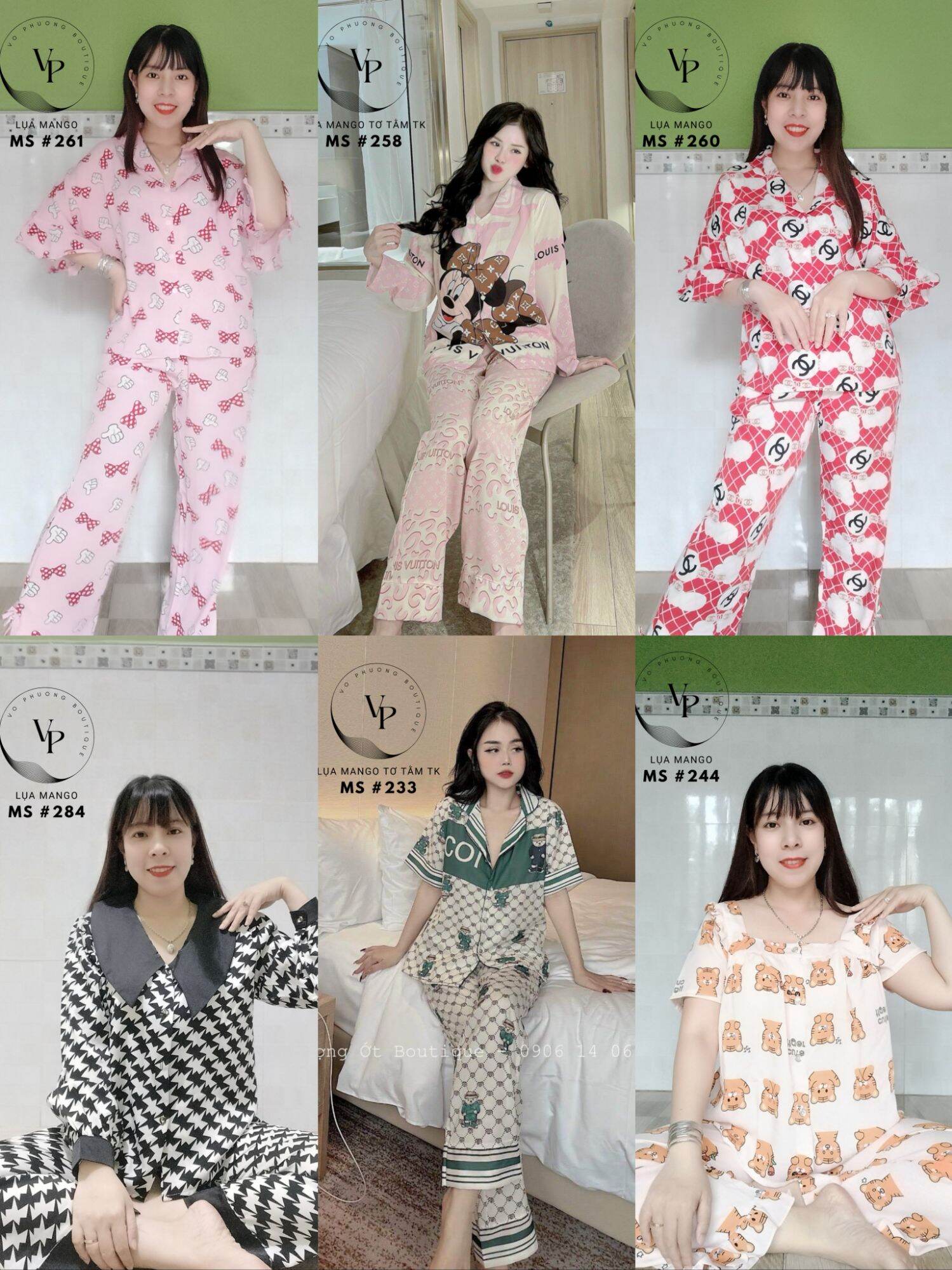 Pizama nữ lụa Mango cao cấp freesize 40-60kg