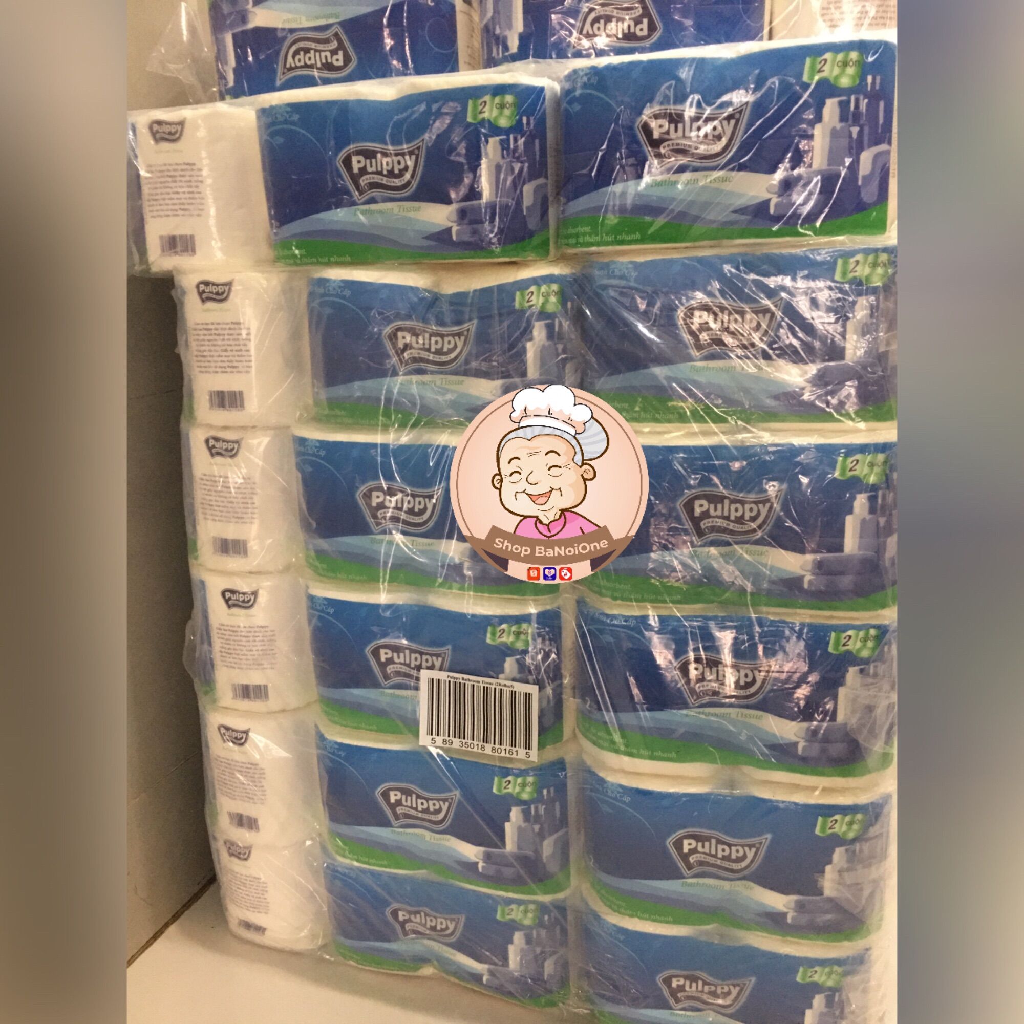 Lốc giấy vệ sinh Pulppy 10 cuộn (SHOP CHỤP TT)