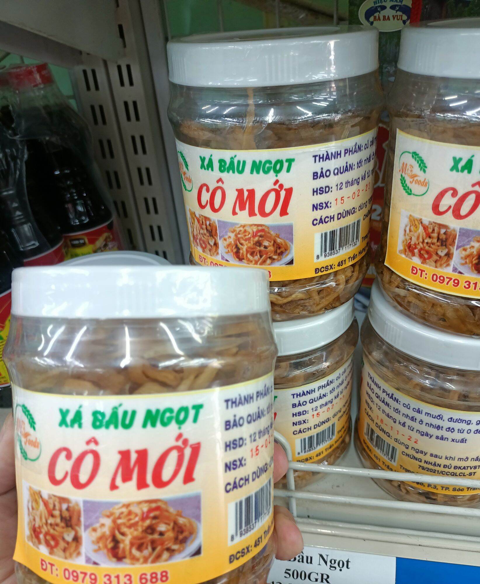 Xá bấu ngọt. hộp 500 gram
