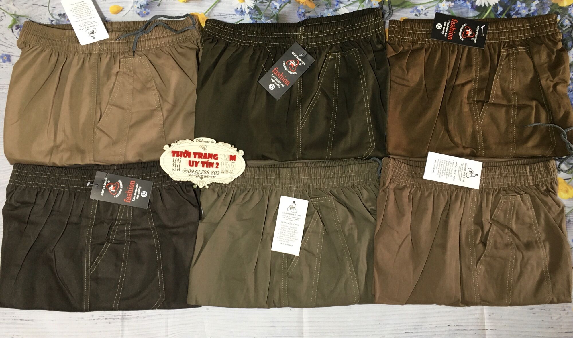 QUẦN KAKI LỬNG MÀU (Giao màu ngẫu nhiên)