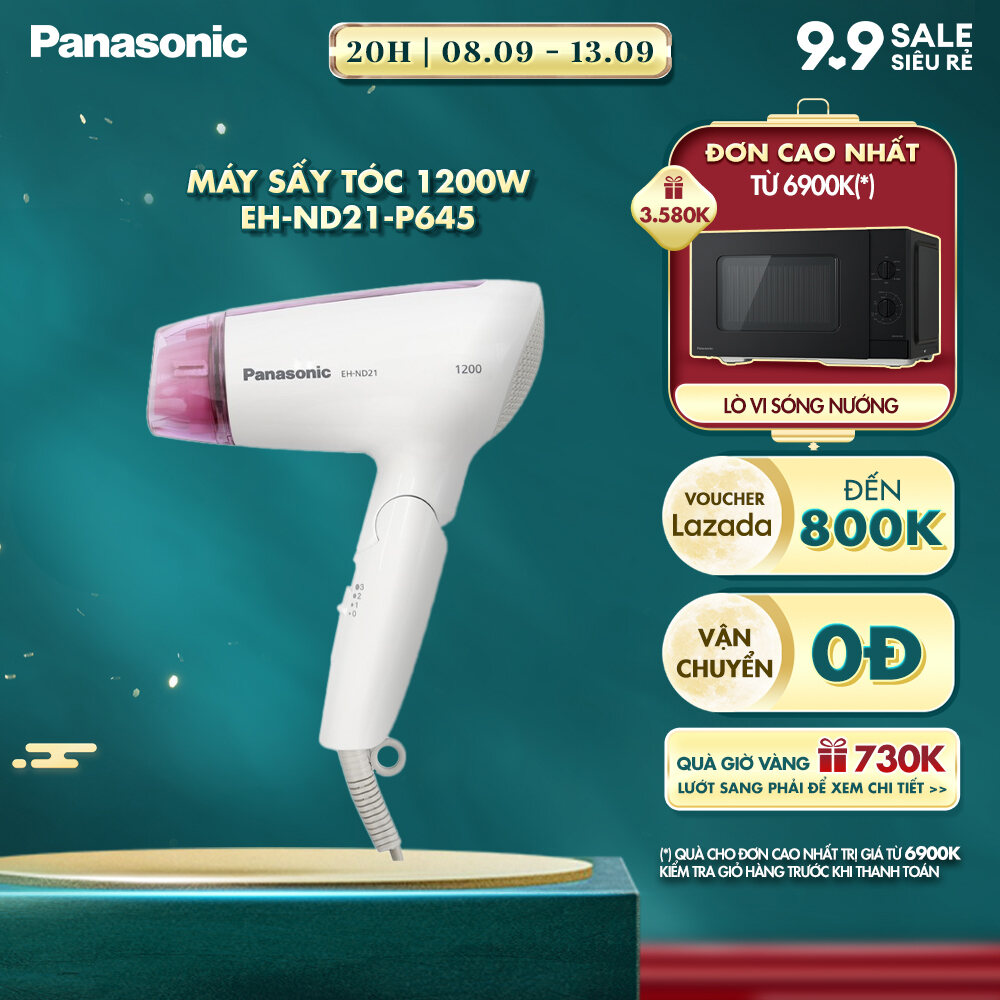 Máy Sấy Tóc Panasonic EH-ND21-P645 - Công suất 1200W - Bảo Hành Chính Hãng 12 tháng