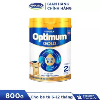 Sữa Vinamilk OPtimum Gold 1,2,3,4 Lon 800g { 6-12 tháng tuổi } - { MẪU MỚI }HSD LUÔN MỚI