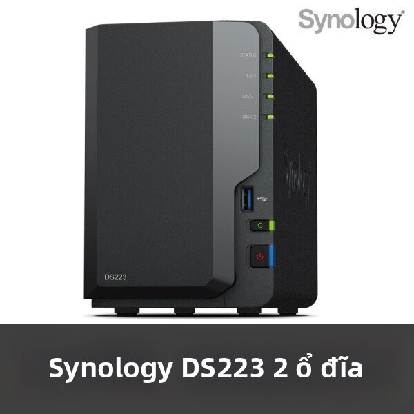 Synology | Synology Ds223 Nas 2-Bay 24Tb (12Tb X 2) Toshiba Nas Hdd N300 /Authorized Reseller +Genuine Product+ Giá 43,157,250 Đồng*Miễn phí vận chuyển