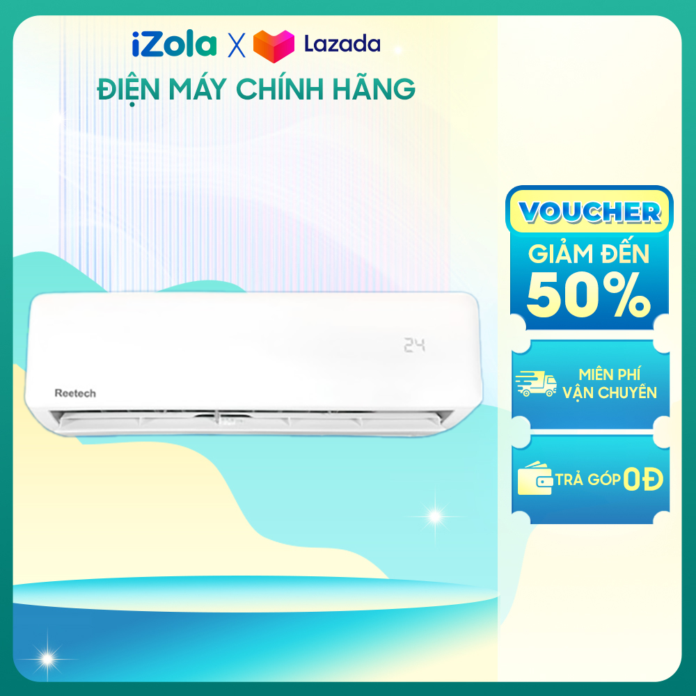 Máy lạnh reetech 1.5 hp rt12-df-bt/rc12-df-bt - chế độ sleep tạo gió mát dễ chịu - tính năng làm lạnh nhanh turbo - gas r-32 bảo vệ sức khỏe