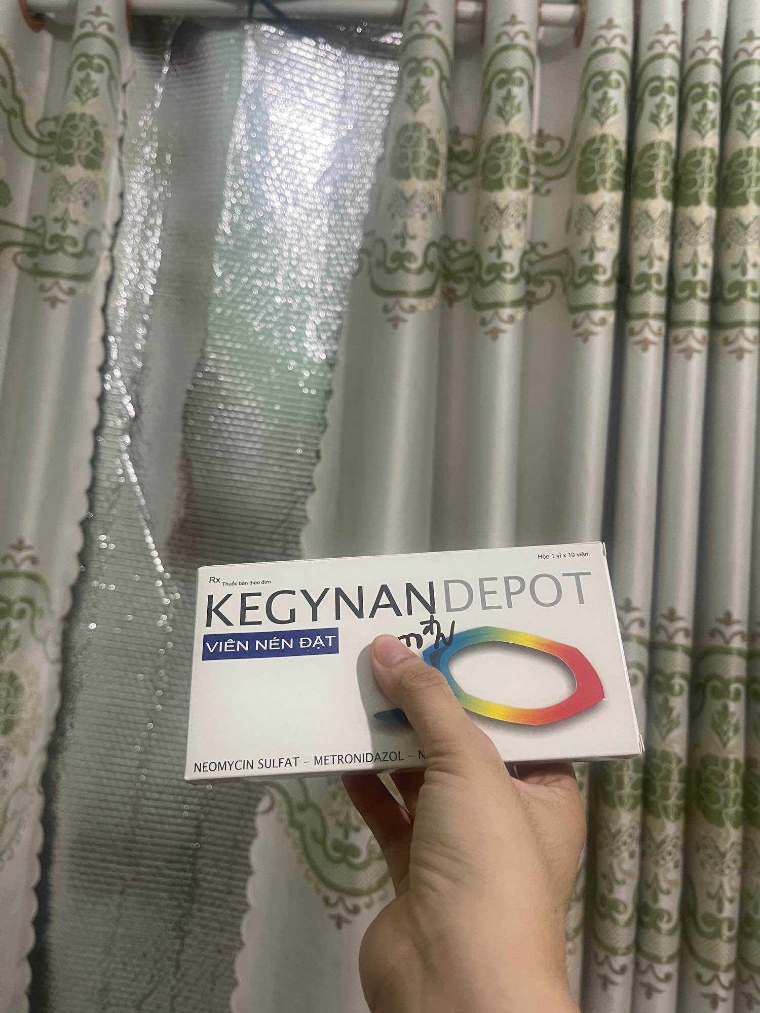 Viêm Đặt Â.M Đạo KEGYNANDEPOT Viêm Do Vi Khuẩn- Vi Nấm Hộp 10 Viên (viên đặt phụ khoa)