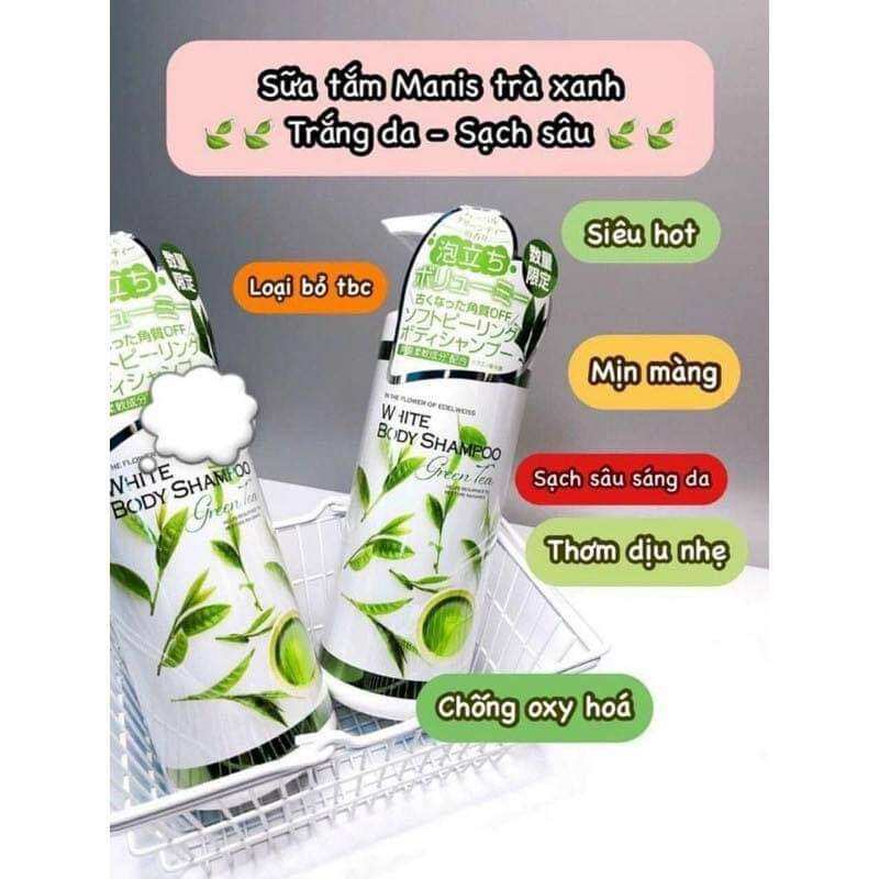 Sữa tắm trắng Manis White Body Shampoo Nhật Bản