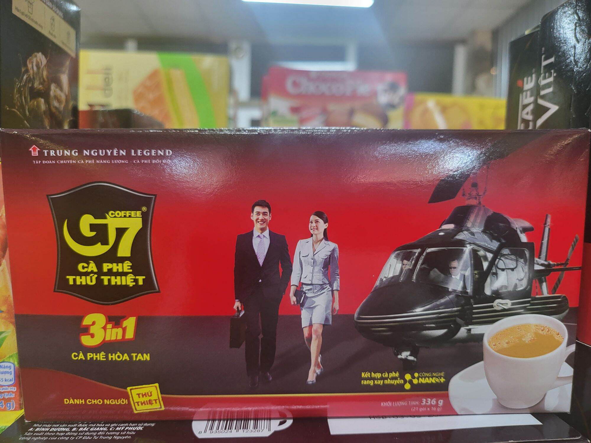 Cà phê sữa hòa tan g7 hộp 21 gói