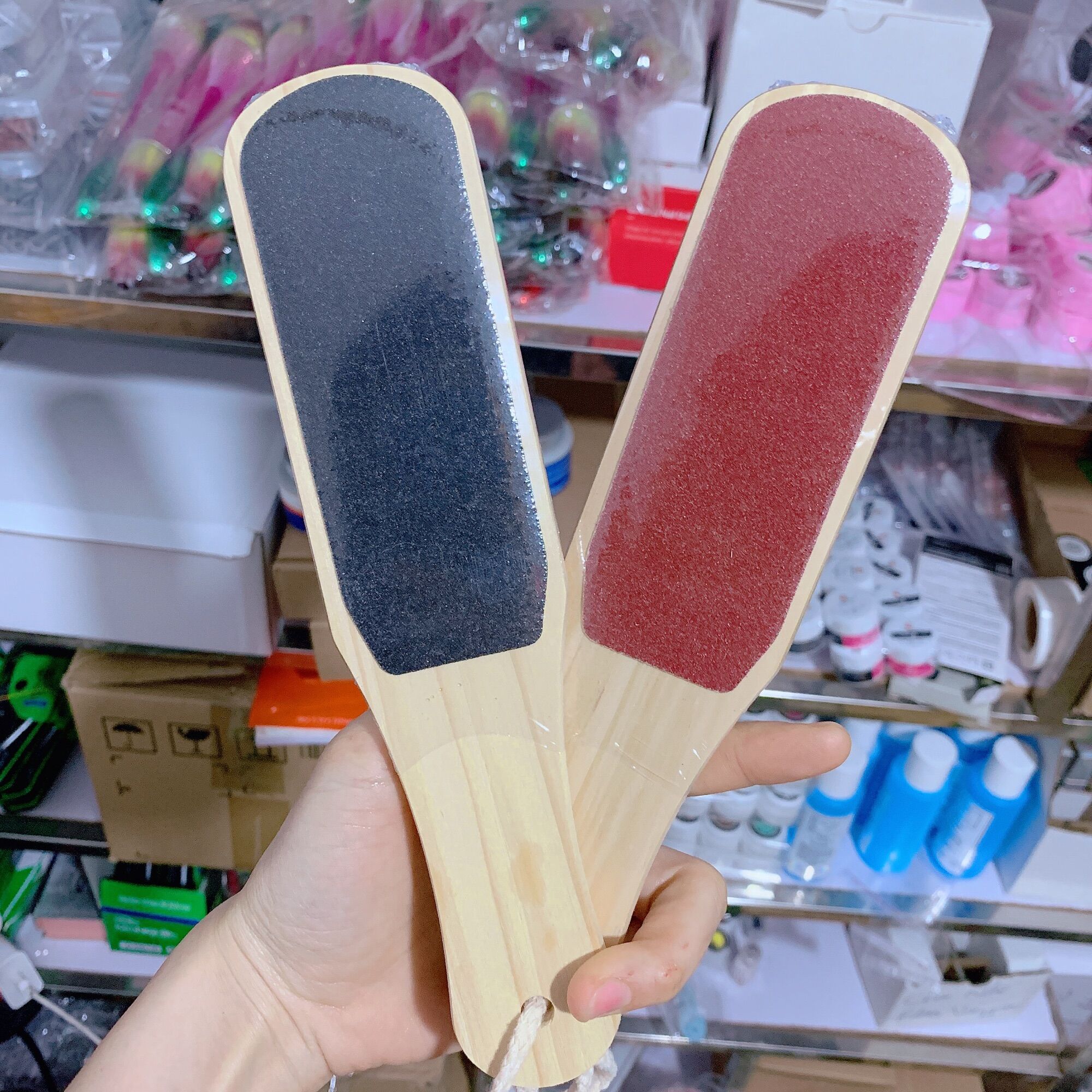 Cây chà gót nhám 2 mặt, dụng cụ chà gót chân