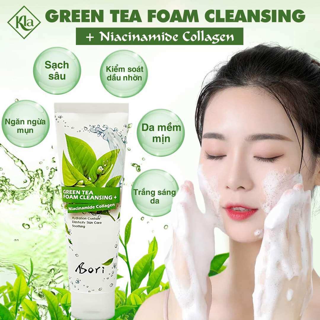 SỮA RỬA MẶT TRẮNG DA TRÀ XANH BORI HÀN QUỐC 120ML