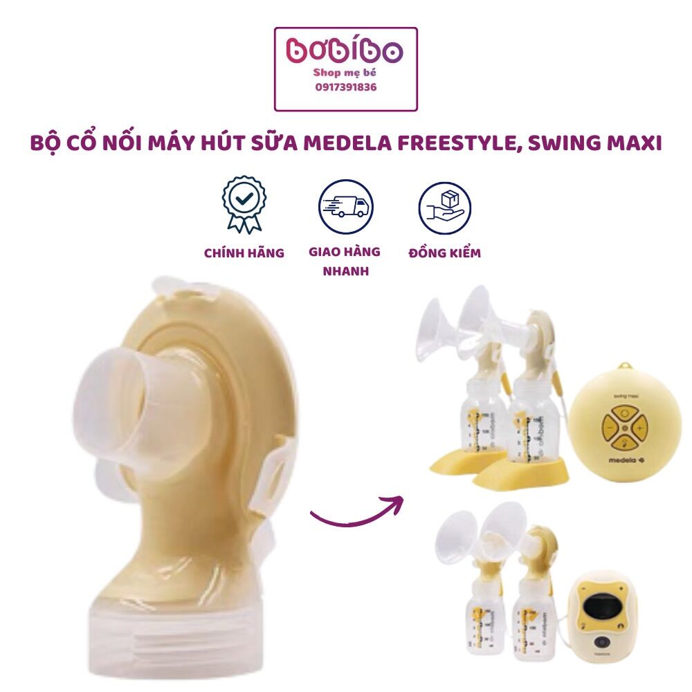 Bộ cổ phễu máy hút sữa medela freestyle, medela swing maxi chính hãng