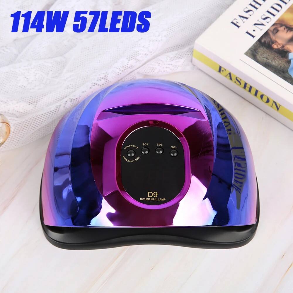 Móng tay khô đèn uv led đèn cho móng 114w gel ba lan máy sấy làm móng tay nail đèn cảm biến thông minh professiona dụng cụ làm móng tay