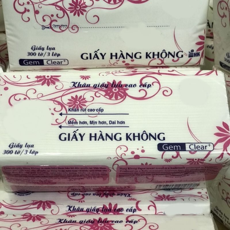 Giấy ăn lụa cao cấp - 1bịch khăn giấy rút lụa mềm mịn và dẻo dai