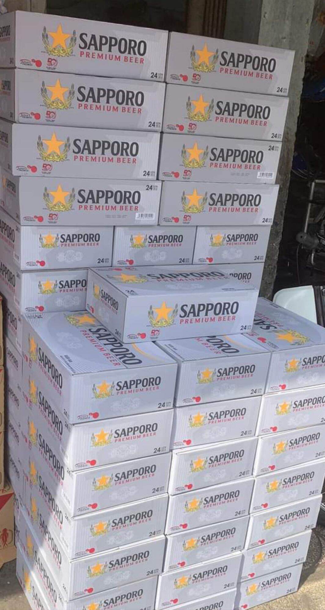 Thùng 24 lon bia Sapporo x 330ml