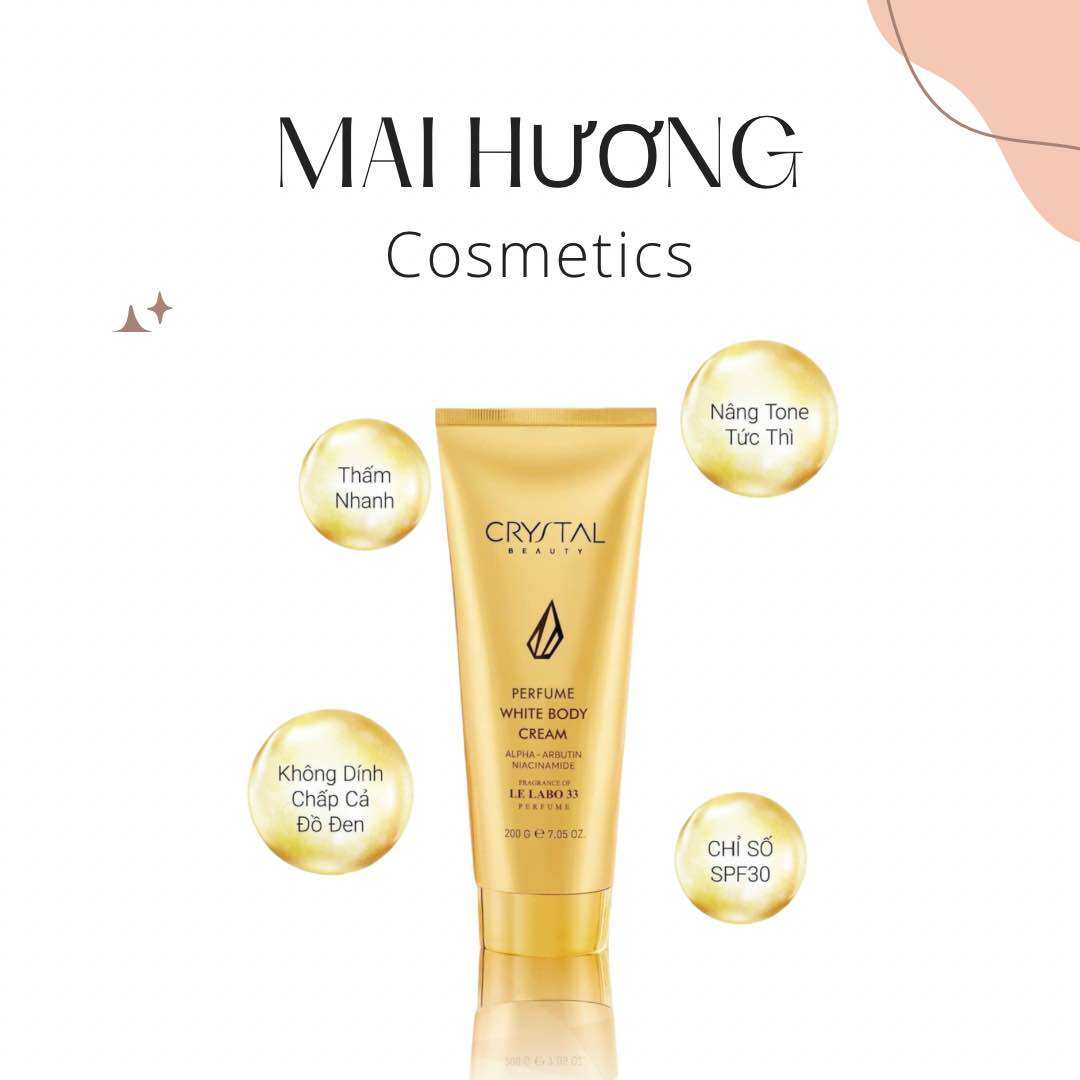 Kem dưỡng trắng da body Crystal beauty hương nước hoa Le Labo 33