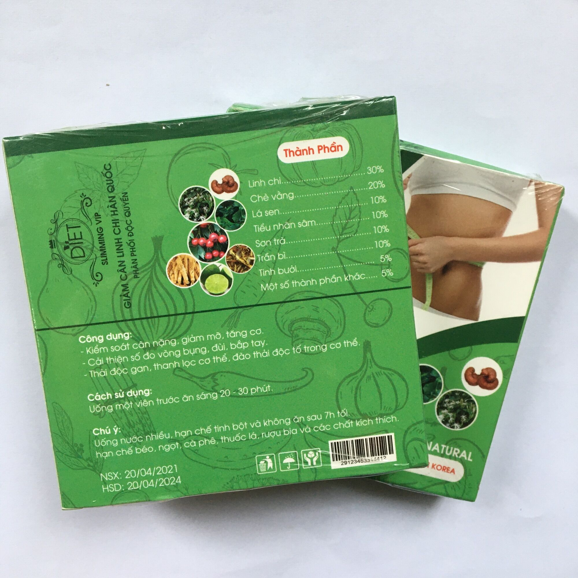 Giảm cân linh chi [ Bao Giảm 4-9 kg ]