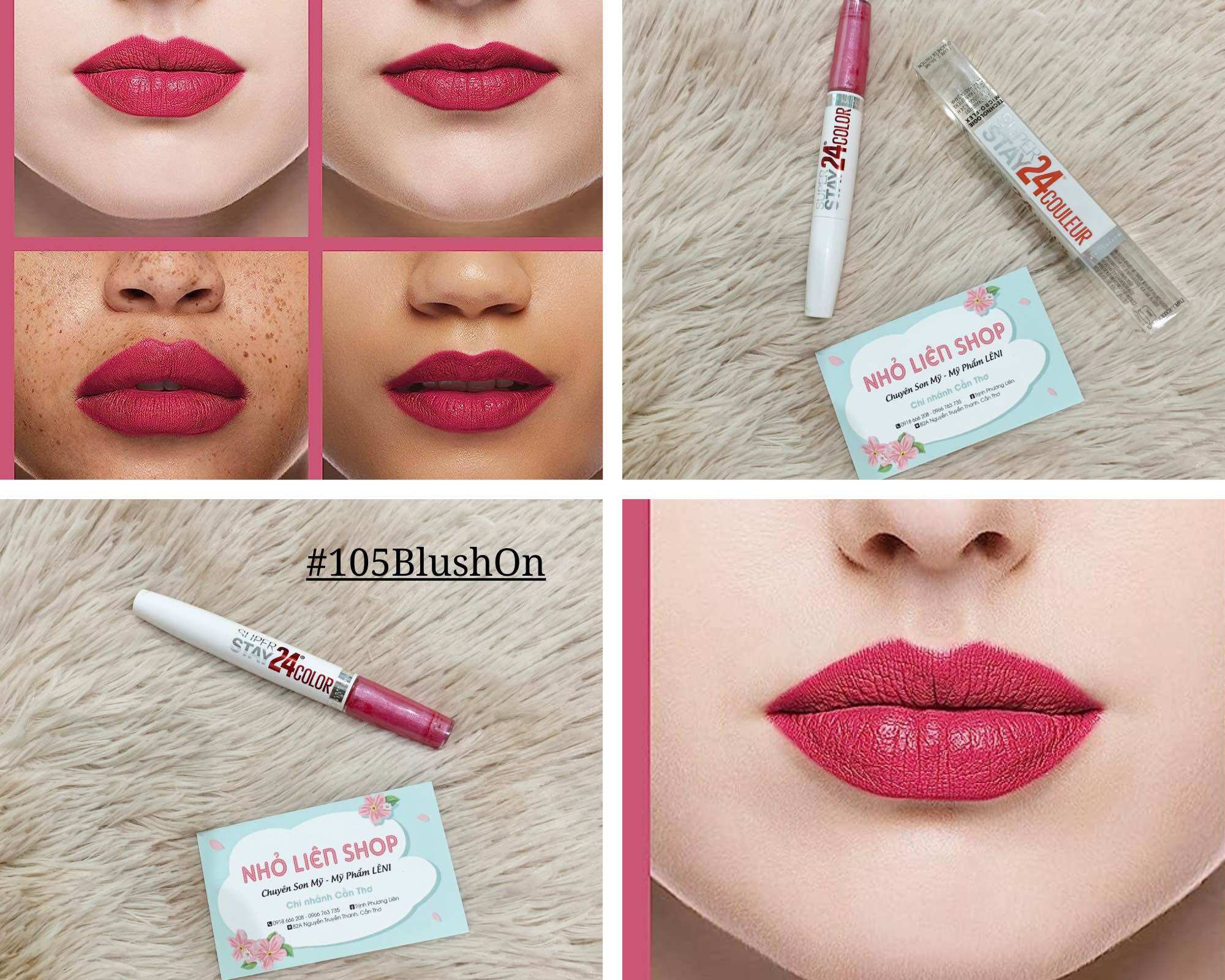[SON KEM LÌ 24H CHÍNH HÃNG MỸ ] MAYBELLINE SUPERSTAY 24H COLOUR LIPSTICK