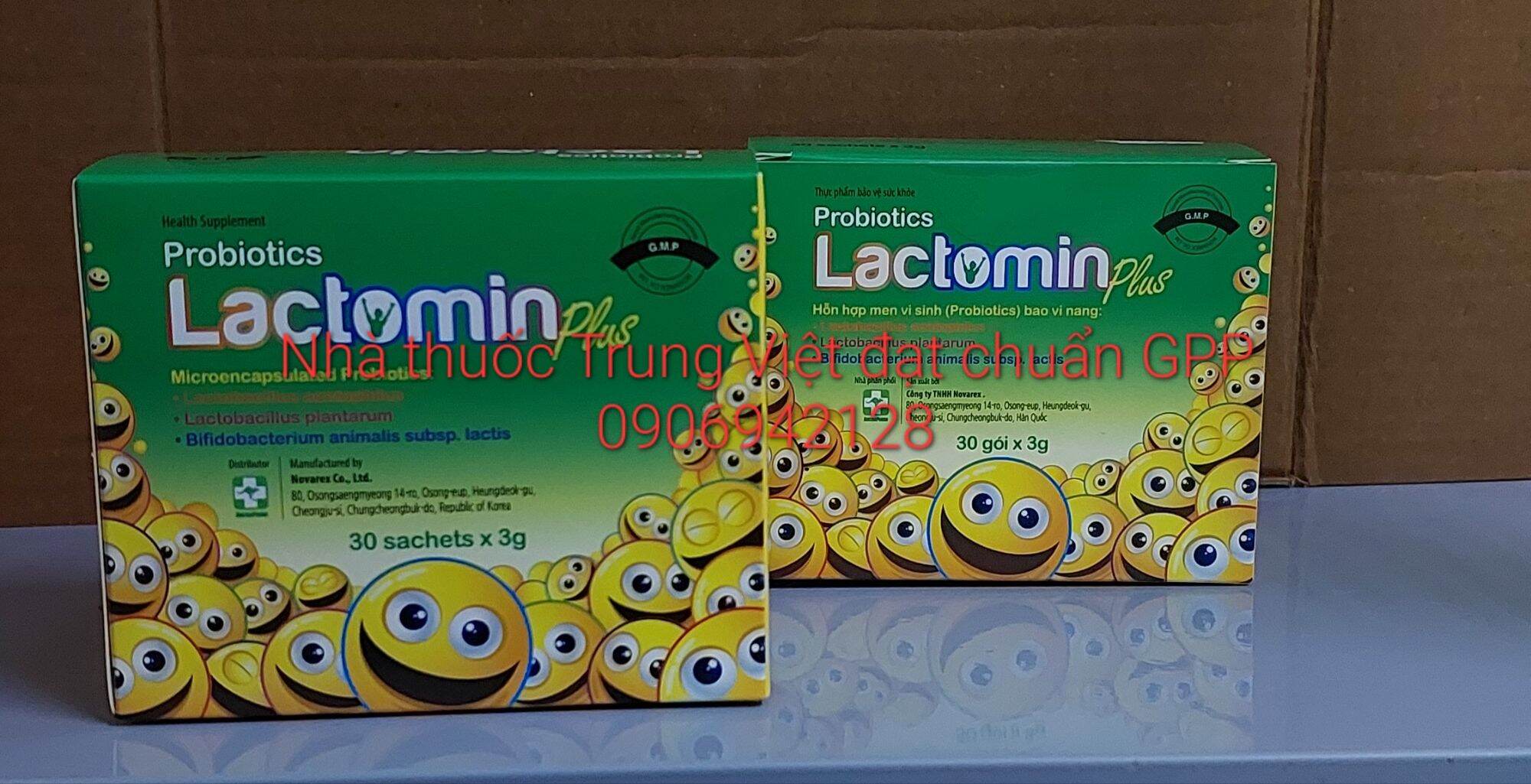 Men tiêu hóa Lactomin plus hộp 30 gói và 60 viên nhập khẩu từ Hàn Quốc