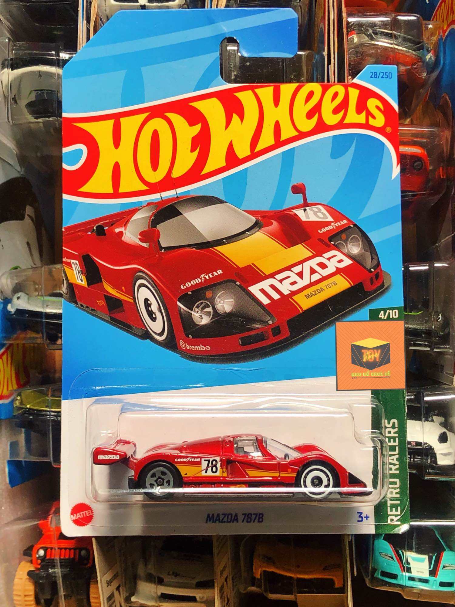 Xe Mô Hình Hot Wheels tỉ lệ 1:64 "Mazda 787B" (Red/Đỏ) (New Model 2024)