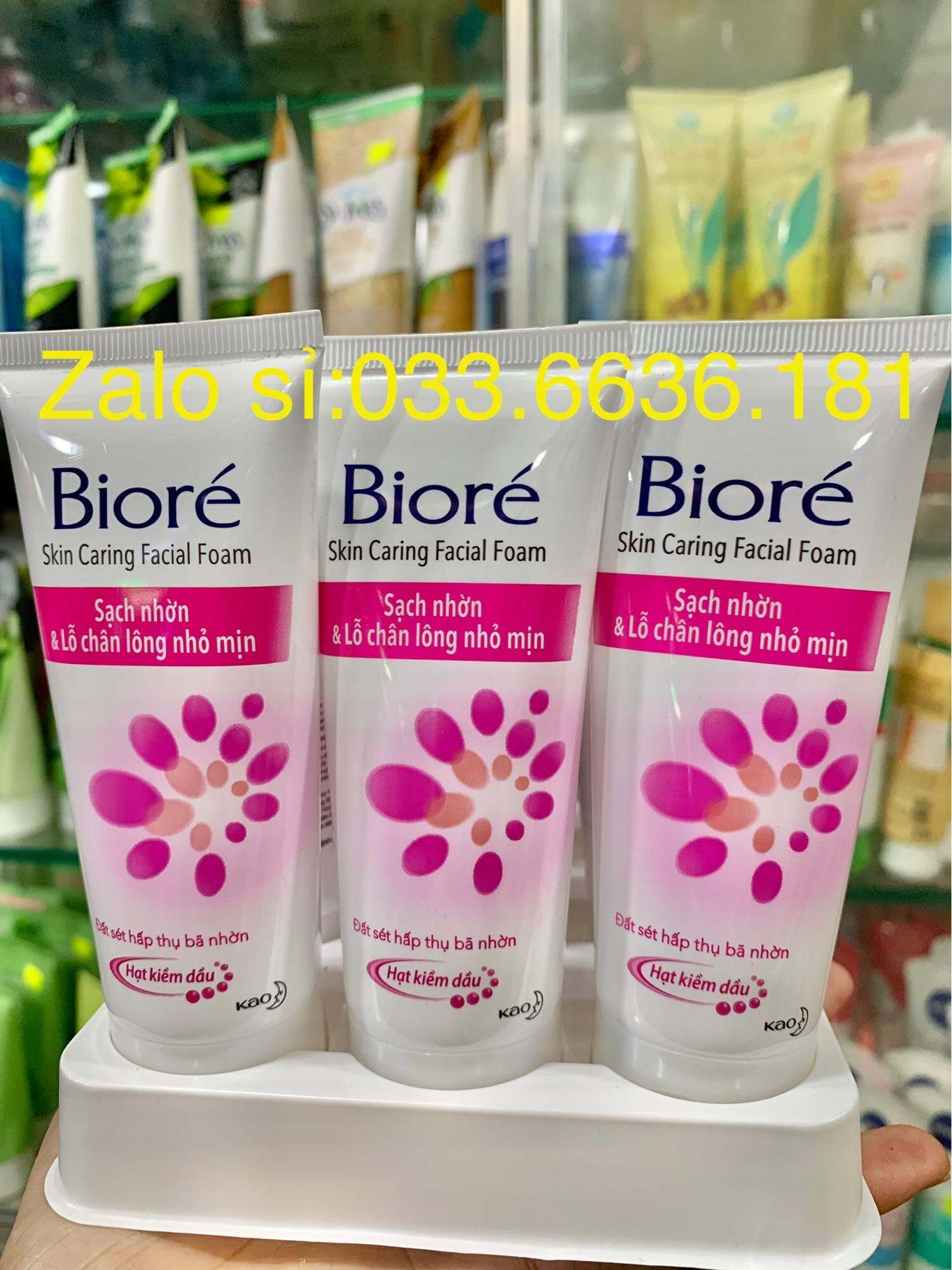 Sữa rửa mặt Biore giúp giảm nhờn và sẽ khít lỗ chân lông chai 50g