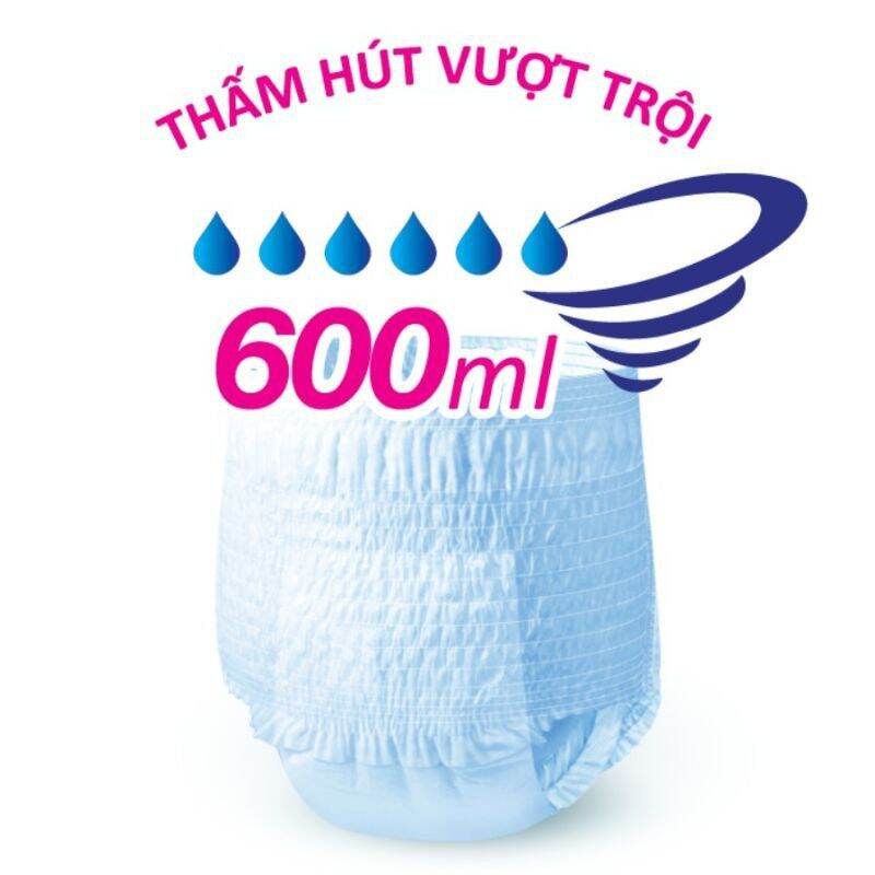(Vòng bụng 75-110cm)Tã Quần Người Lớn Sunmate Khô Thoáng L7 miếng