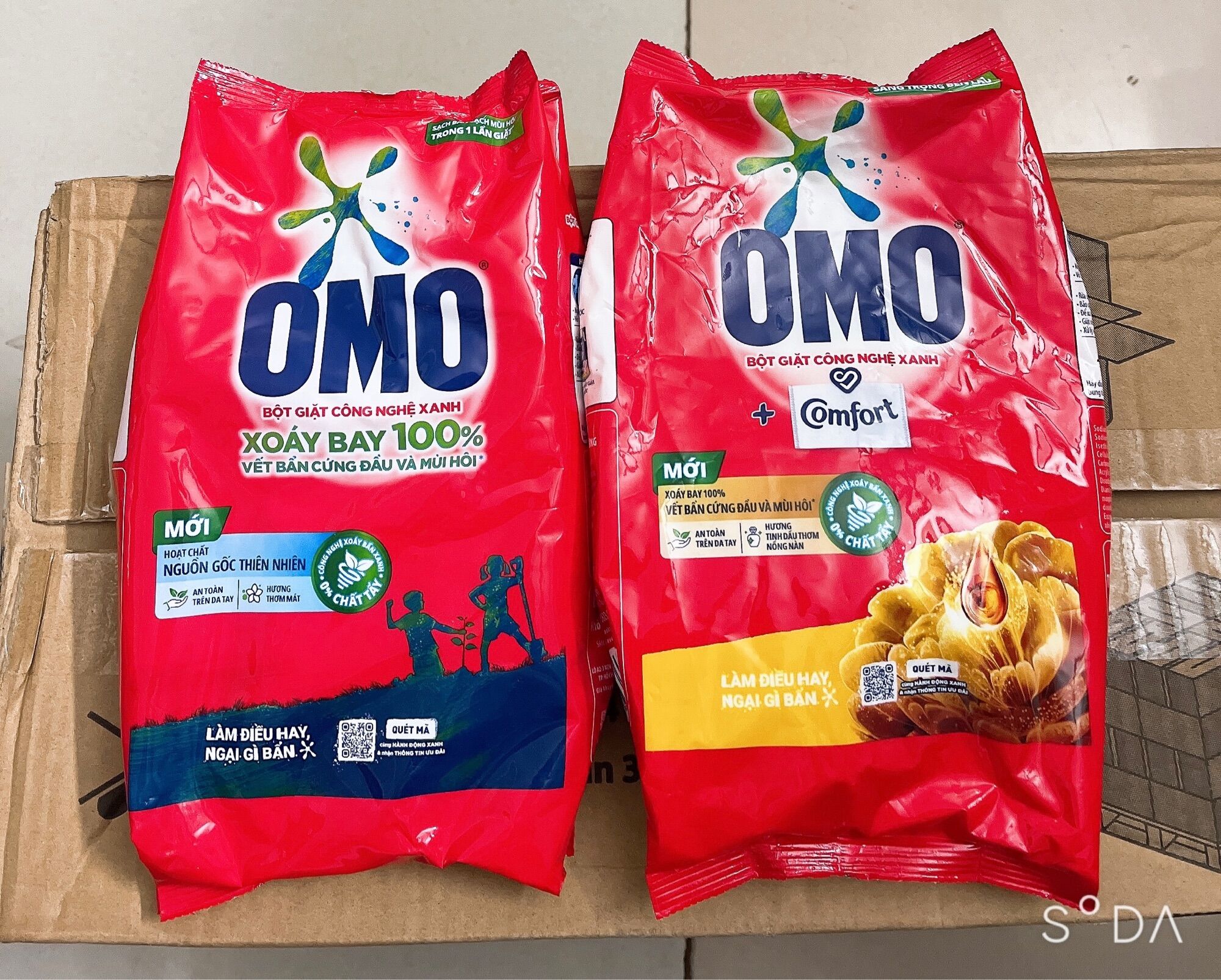 Bột giặt tay omo 770g - 700g