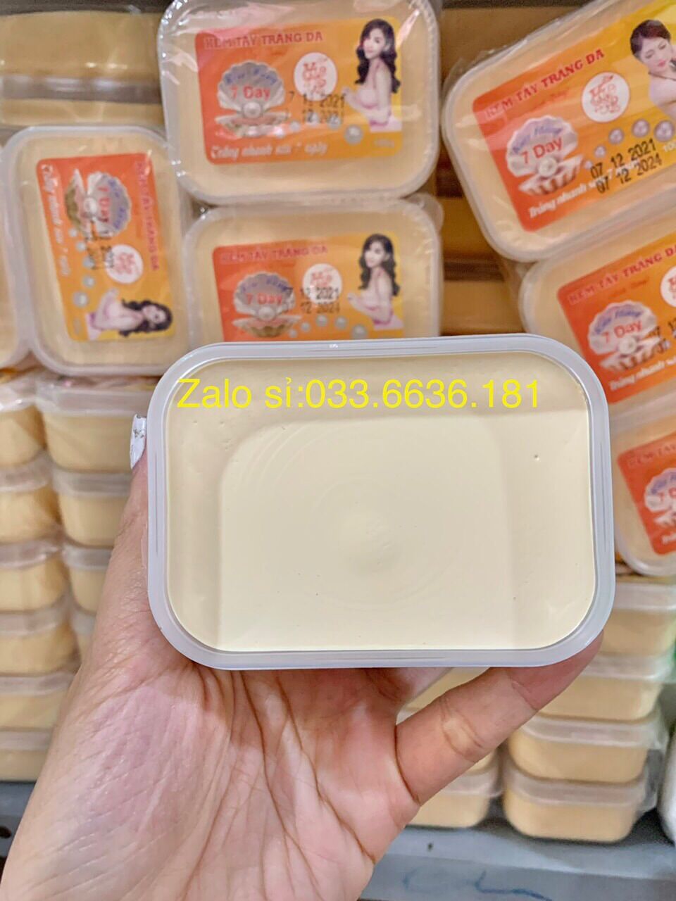 Combo 10 hủ kem tẩy trắng body kim hằng hủ 100g