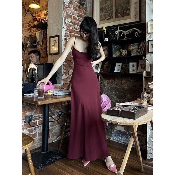 HOÀN TIỀN 15% - Đầm Maxi Nữ Hai Dây Dáng Dài 3 Màu Thun Tăm Lạnh Cực Tôn Dáng HD001