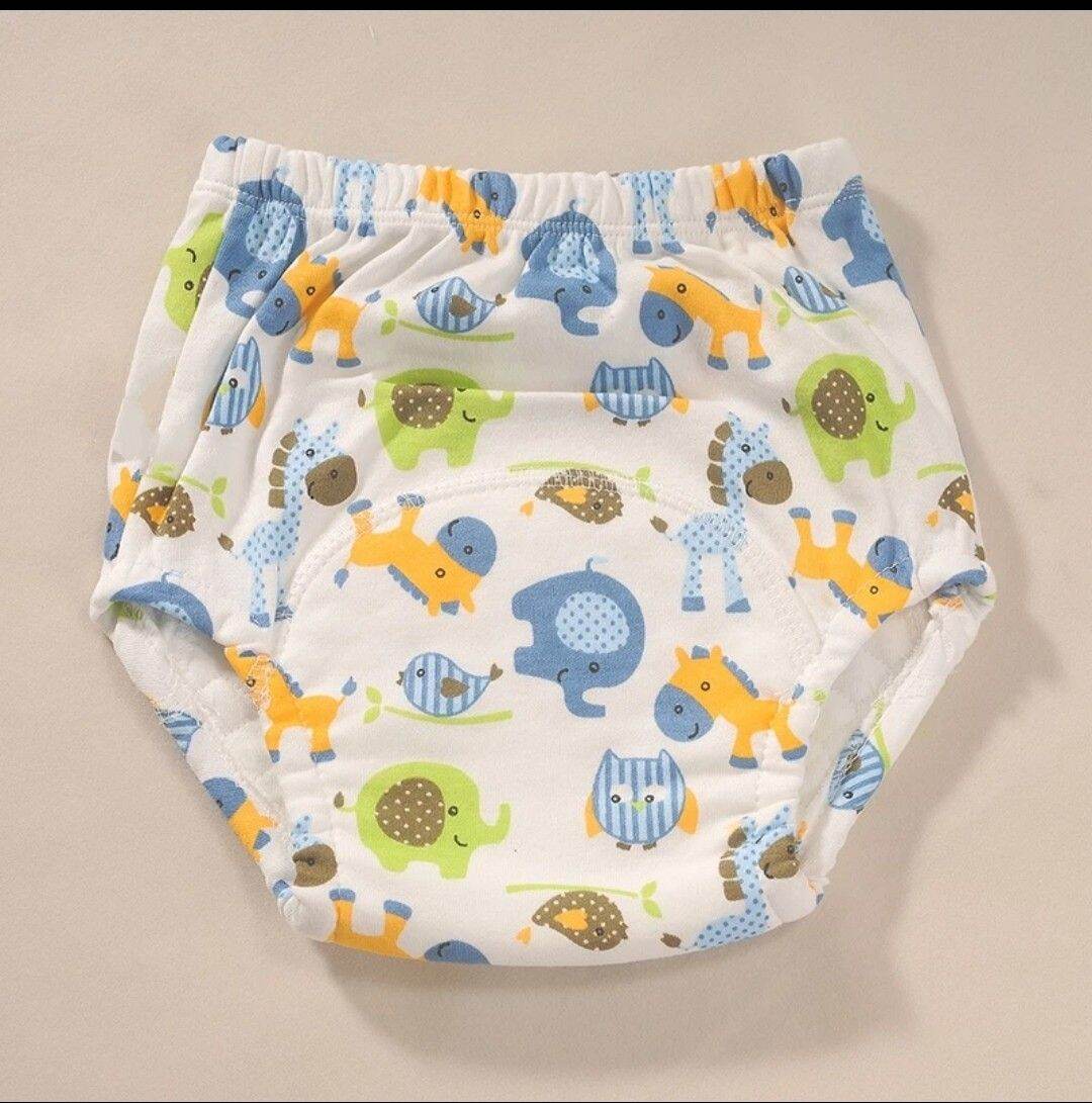 (Giặt được) Tã Vải Quần Bỏ Bỉm Hoạ Tiết Cotton 6 Lớp Cho Em Bé 3-22kg