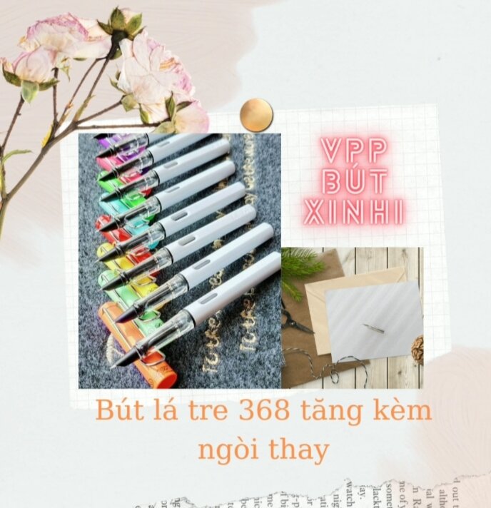 Bút lá tre Lê Ta 368, ⚡ Tặng kèm ngòi⚡ phiên bản mới cực thanh đậm
