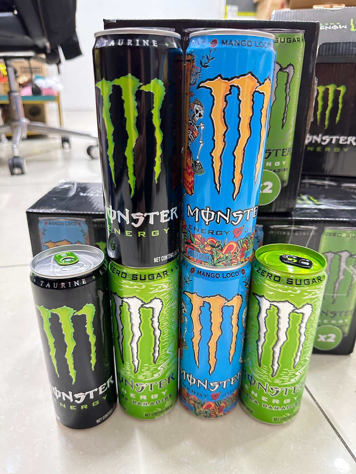 Lốc 6 lon Monster Mix 3 vị Monster Energy