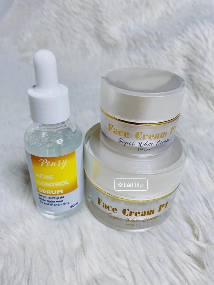 Combo P1 Ponry serum và kem face ( có kèm quà )