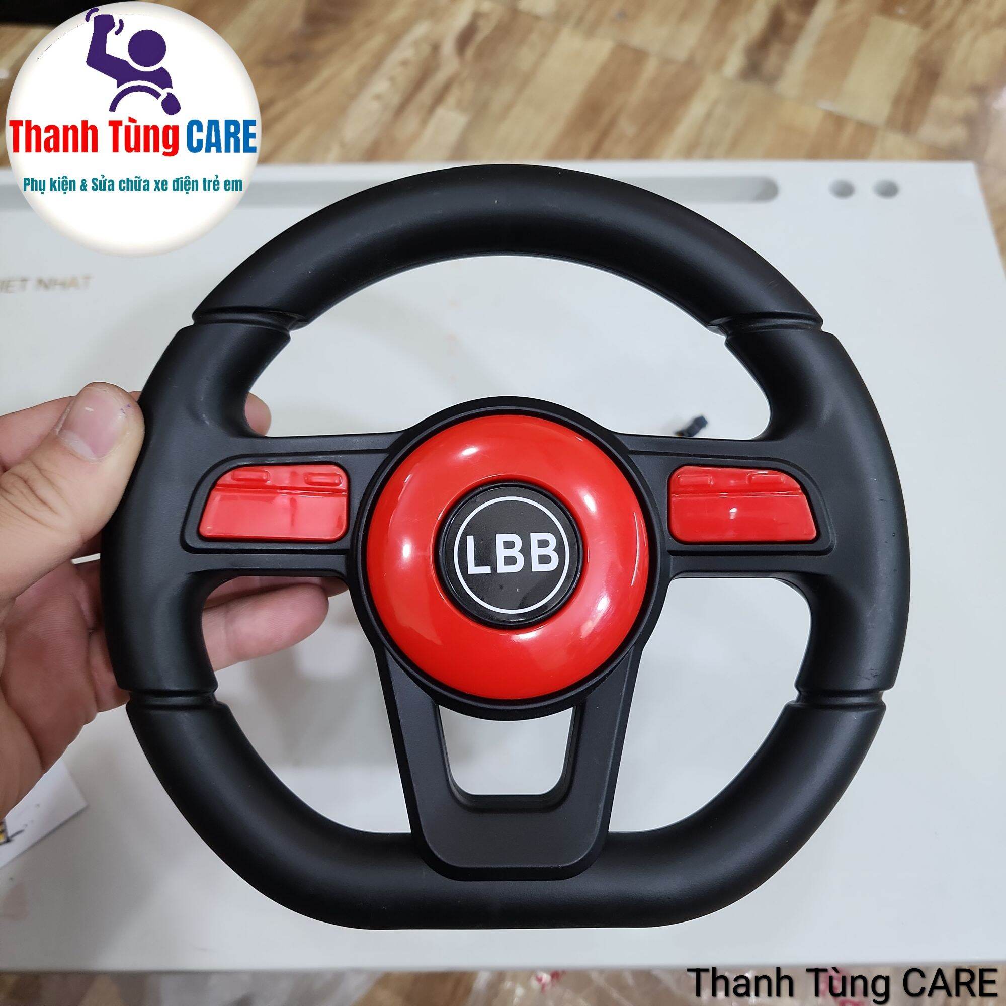 Vô lăng Ô tô điện trẻ em LBB trục 1cm